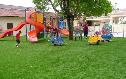 Landscaped greens and children play areas